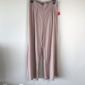 Fashion Nova High Waisted Palazzo Pants Nude